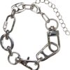 Bracelet with different clasps - silver color