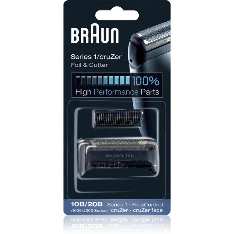 Braun Series 1 10B/20B Fólia és vágó 1 db-Eredeti