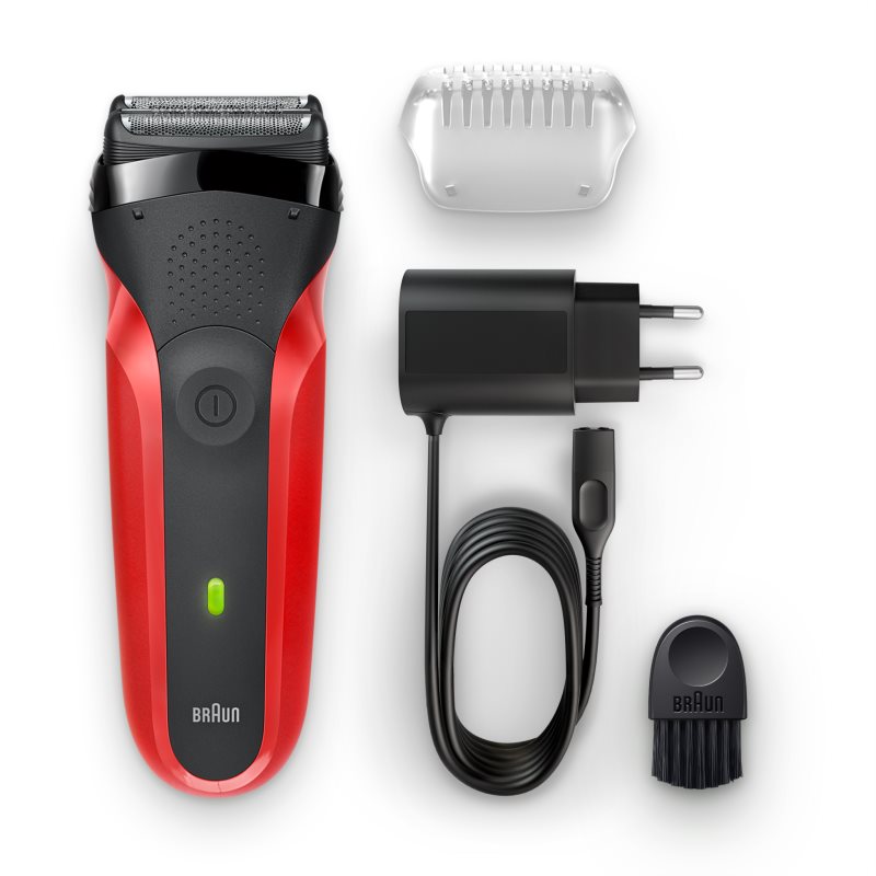 Braun Series 3 300 borotválkozó készülék Red 1 db-Eredeti