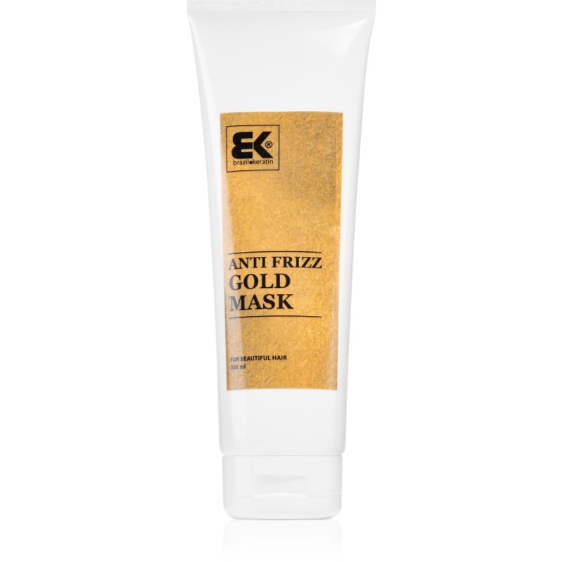 Brazil Keratin Gold Anti Frizz Mask keratinos regeneráló maszk a károsult hajra 300 ml-Eredeti