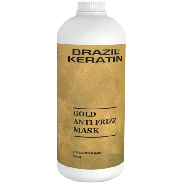 Brazil Keratin Gold Anti Frizz Mask keratinos regeneráló maszk a károsult hajra 550 ml-Ár