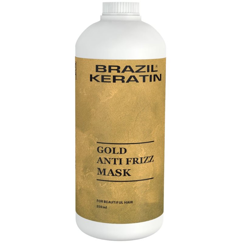 Brazil Keratin Gold Anti Frizz Mask keratinos regeneráló maszk a károsult hajra 550 ml-Ár