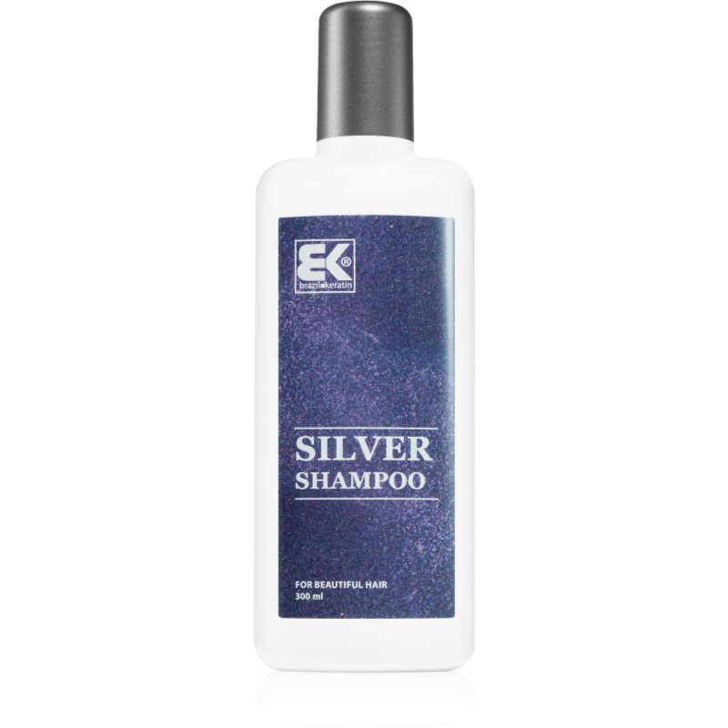 Brazil Keratin Silver Shampoo neutralizáló ezüst sampon szőke és ősz hajra 300 ml-Ár