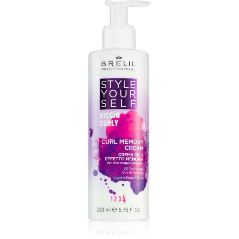 Brelil Professional Style YourSelf Curl Memory Cream kontúrozó krém a hullámos és göndör hajra 200 ml-Ár