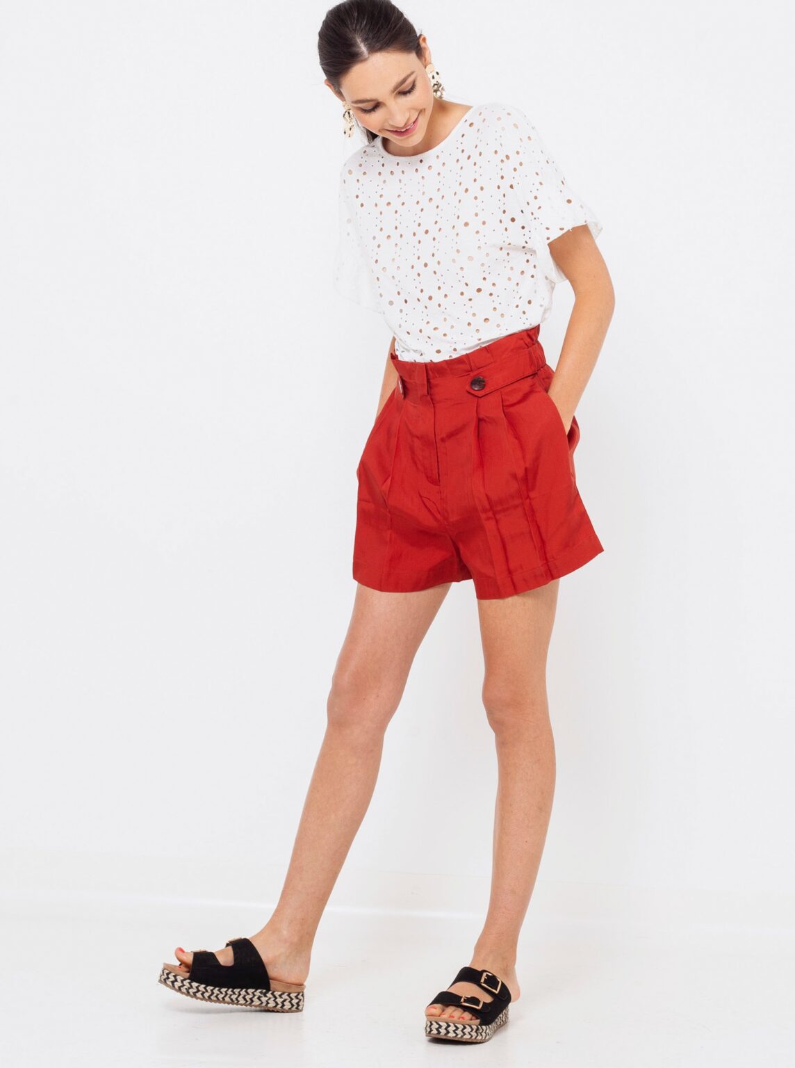 Brick loose shorts CAMAIEU
