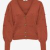 Brick women's cardigan JDY Sigrid - Women