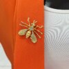Brooch Bee A-2-21-9 white