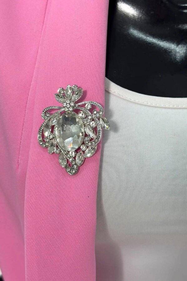 Brooch XZ459-247 silver