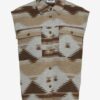 Brown-Beige Patterned Vest Noisy May Aztec - Women
