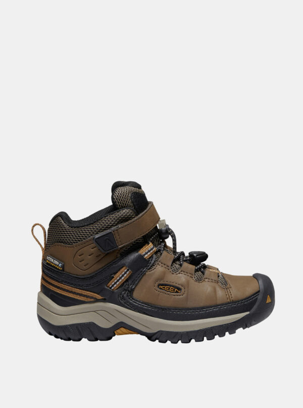Brown Boy Leather Winter Boots Keen