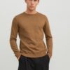 Brown Mens Basic Sweater Jack & Jones Basic - Men