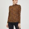 Brown Women's Patterned T-Shirt ORSAY Paisy - Women