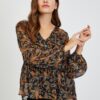 Brown-black women's patterned blouse ORSAY - Ladies