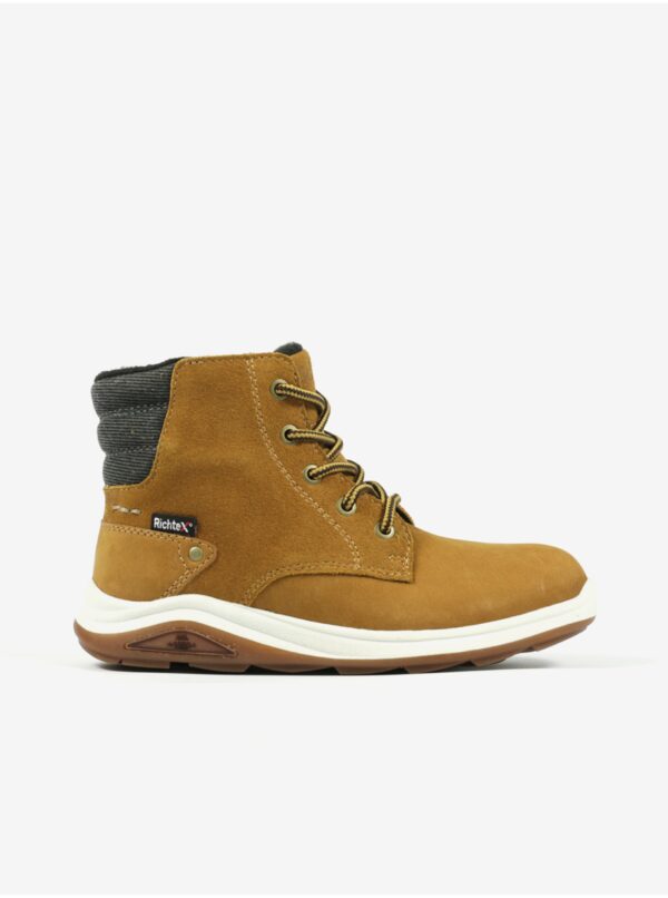 Brown boys' ankle insulated suede shoes Richter - Boys