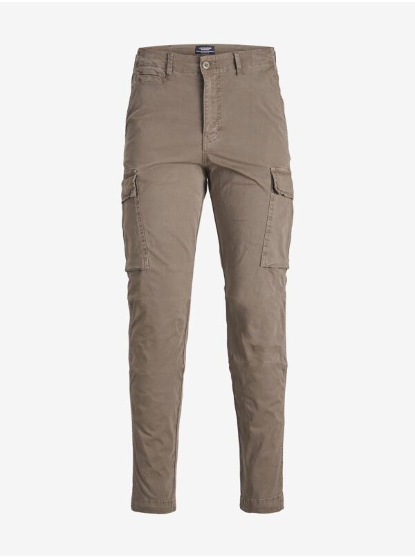 Brown boys' trousers with pockets Jack & Jones Stace Tucker - Boys