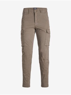 Brown boys' trousers with pockets Jack & Jones Stace Tucker - Boys