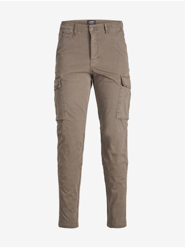 Brown boys' trousers with pockets Jack & Jones Stace Tucker - Boys