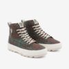 Brown checkered platform sneakers Vans - Women