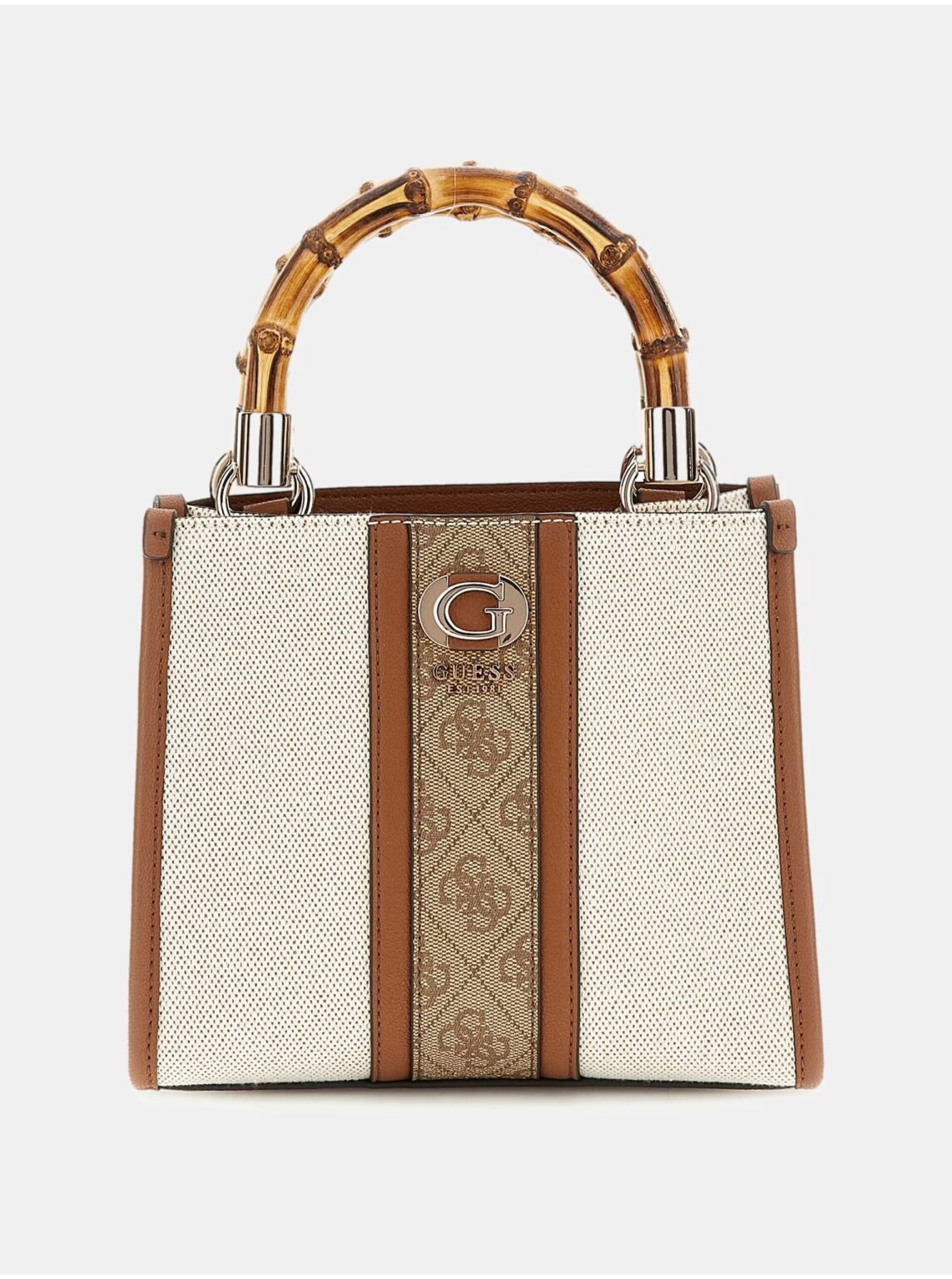 Brown-cream handbag Guess - Women's