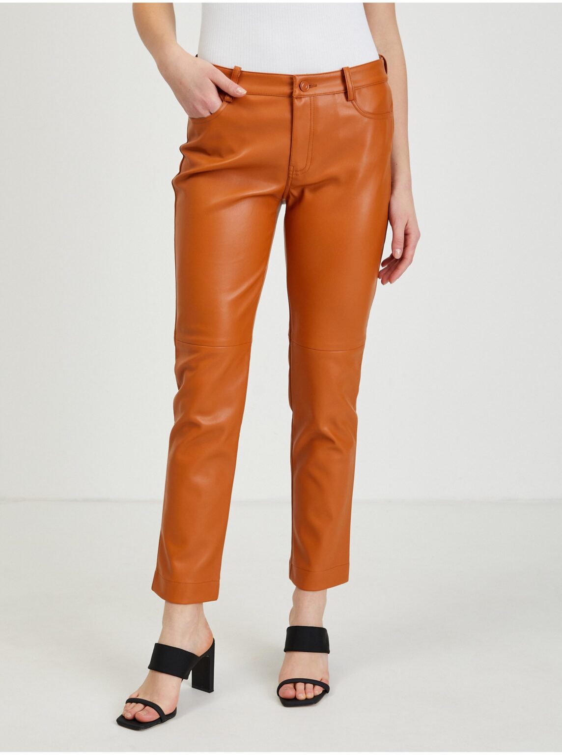 Brown leatherette pants ORSAY - Ladies