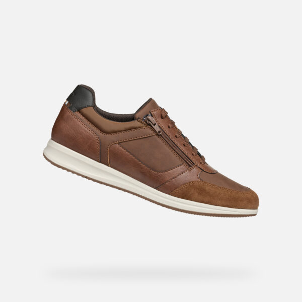 Brown men's casual shoes Geox Avery - Men