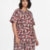 Brown patterned blouse ONLY CARMAKOMA Bandi - Women