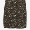 Brown patterned women's skirt CAMAIEU