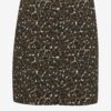 Brown patterned women's skirt CAMAIEU - Women's