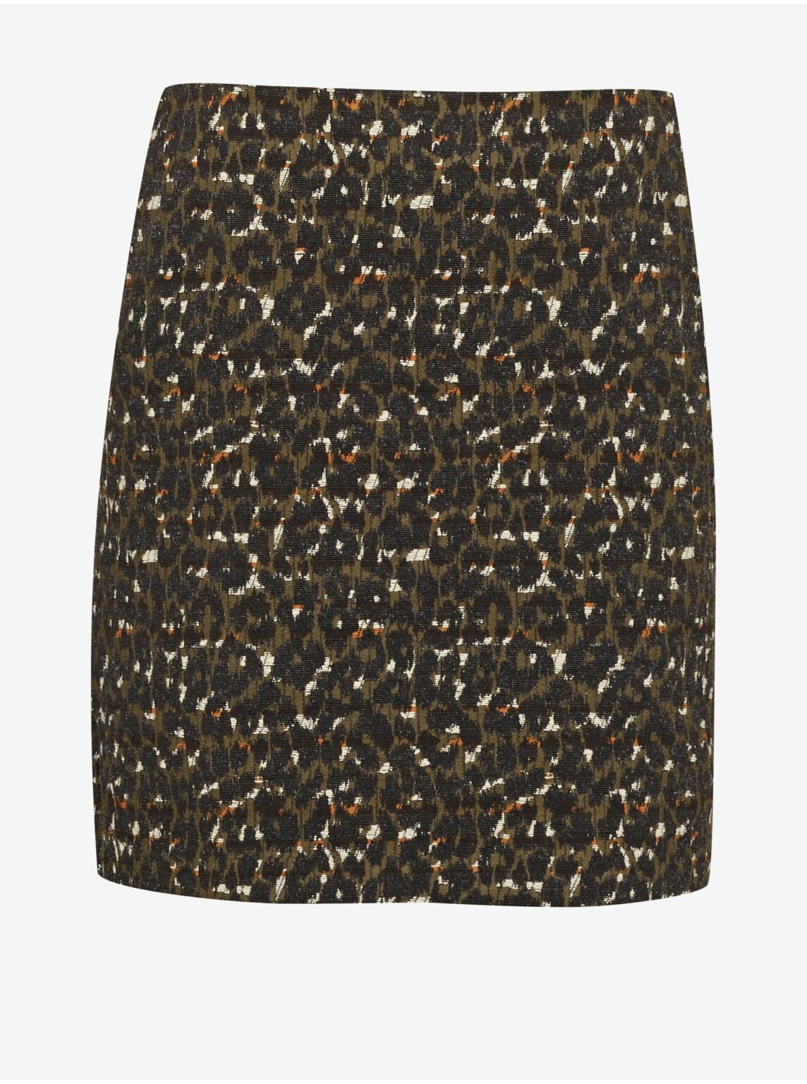 Brown patterned women's skirt CAMAIEU - Women's