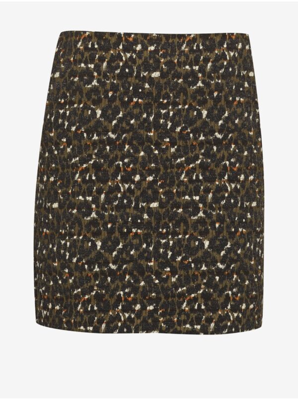 Brown patterned women's skirt CAMAIEU - Women's