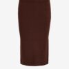 Brown sheath skirt VILA Viveta - Women