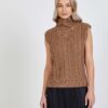 Brown sweater vest VILA Felini - Ladies