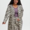 Brown-white patterned women's cardigan Fransa - Women