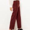 Brown wide shortened trousers CAMAIEU - Women