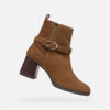 Brown women's ankle boots Geox Walk Pleasure 55 - Women's