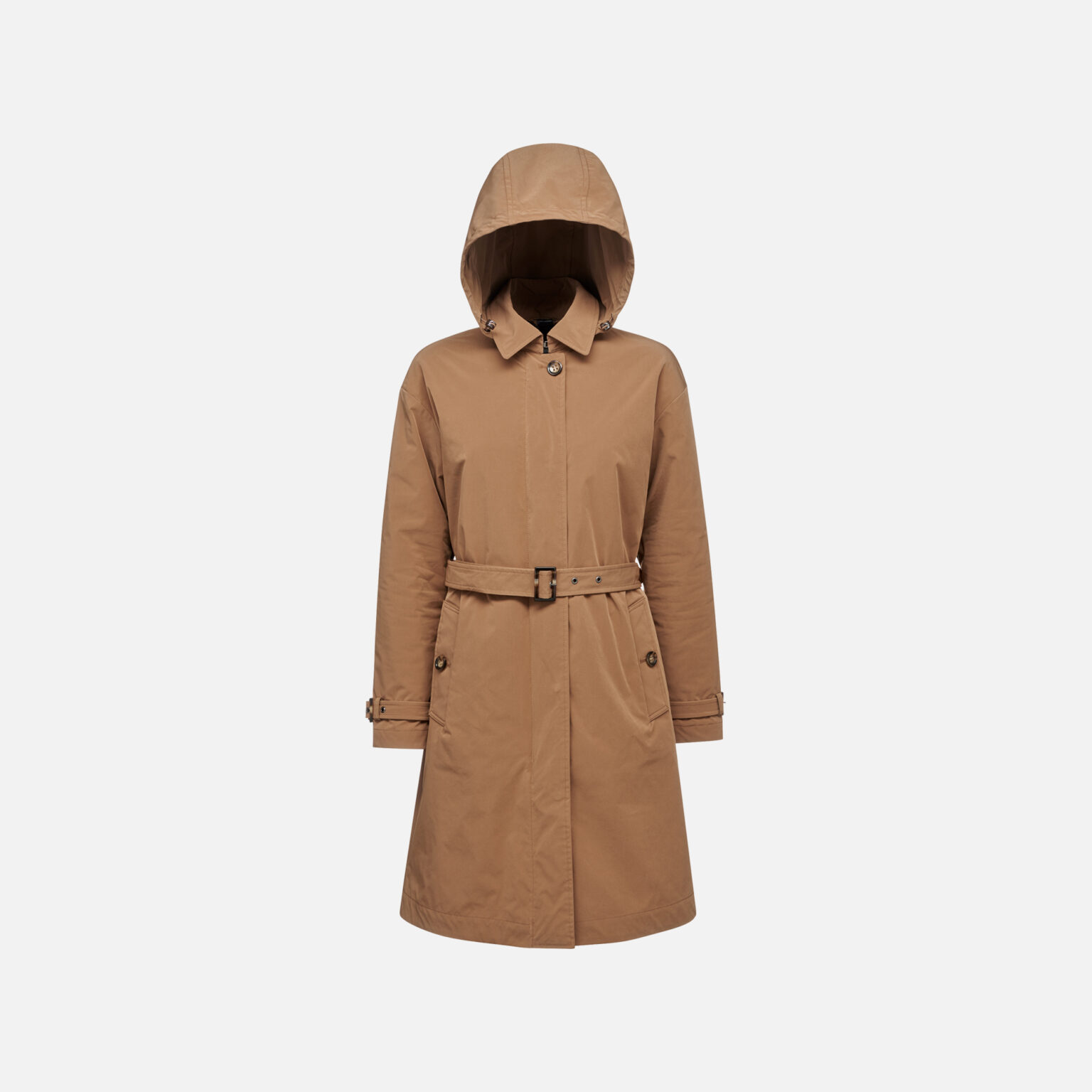 Brown women's coat Geox Anyweco - Women's