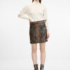 Brown women's faux leather skirt ORSAY - Women's