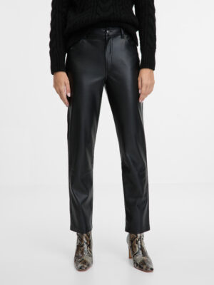 Brown women's leather trousers ORSAY - Women's