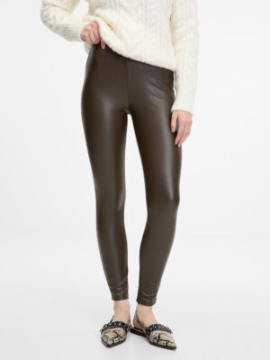 Brown women's leggings ORSAY - Women's