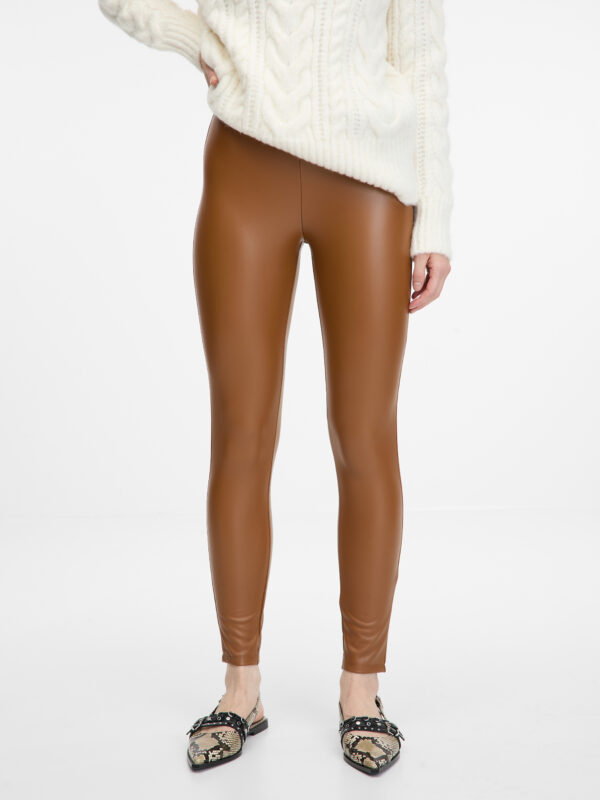Brown women's leggings ORSAY - Women's
