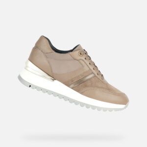 Brown women's sneakers Geox Desya - Women's