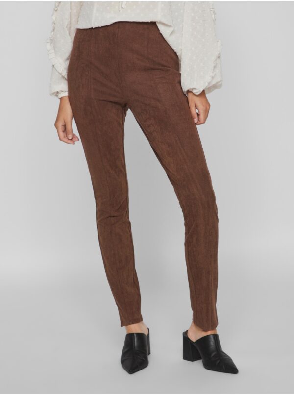 Brown women's trousers VILA Sudas - Women's