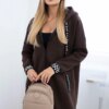 Brown zip-up hoodie