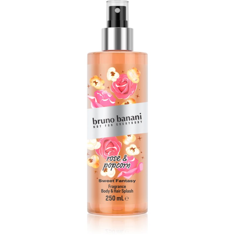 Bruno Banani Sweet Fantasy Rose & Popcorn parfümözött spray a testre testre és hajra hölgyeknek 250 ml-Ár