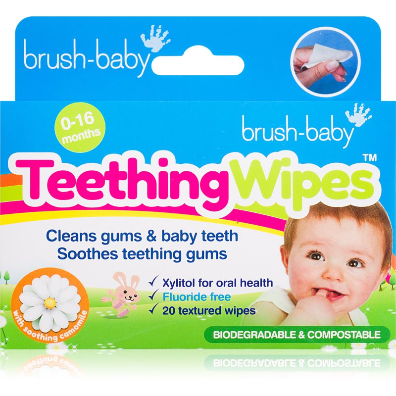 Brush Baby Applemint kendők a fogakra gyermekeknek 20 db-Ár