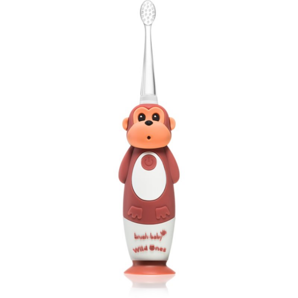 Brush Baby WildOnes WildOne elektromos fogkefe + 2 tartalékfej gyermekeknek Monkey 1 db-Ár