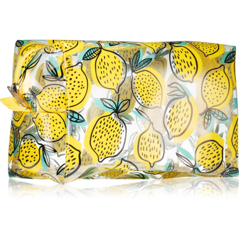 BrushArt Accessories Transparent cosmetic bag átlátszó kozmetikai táska Lemon 1 db-Ár