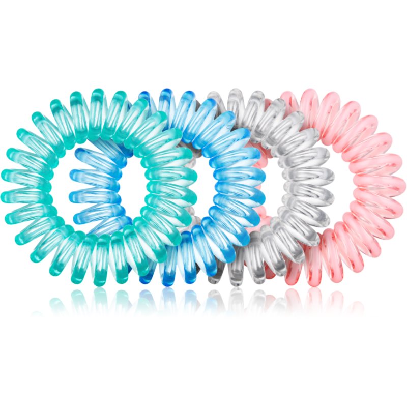 BrushArt Hair Rings hajgumik Clear Mix 4 db-Eredeti