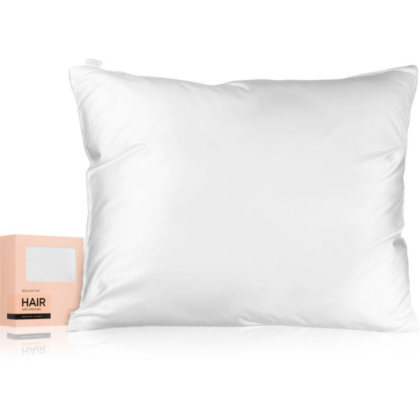 BrushArt Hair Satin pillowcase párnahuzat szatén White 50x60 cm-ár