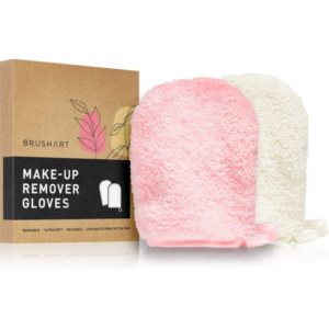 BrushArt Home Salon Make-up remover gloves arctisztító kesztyű PINK